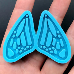 Butterfly Wing Earrings Silicone Mold (2 Cavity) | Butterfly Charm Mould | Resin Jewellery Making (24mm x 37mm)