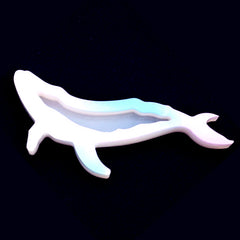 Whale Resin Shaker Charm Silicone Mold | Marine Life Mold | Fish Cabochon Mold | Kawaii Resin Craft Supplies (29mm x 80mm)