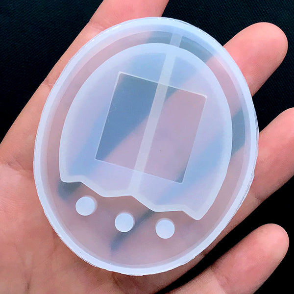 Miniature Tamagotchi Silicone Mold (30 Cavity) | Dollhouse Toy Game Mould |  Kawaii Resin Craft Supplies