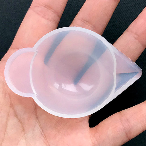 UV Resin Color Mixing Silicone Cup with Pour Spout and Handle | Reusable Bowl for Epoxy Resin Crafts | Pigment Mixer Pot