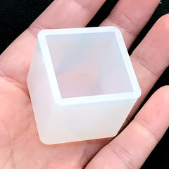 Small Cube Silicone Mold | Square Mould | Geometric Flexible Mold | Clear Mold for UV Resin | Epoxy Resin Mold (25mm)