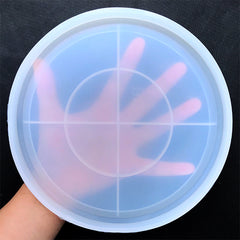 Big Round Plate Silicone Mold | Large Petri Dish Mould | Trinket Tray Mold | Home Decor with Resin (187mm)