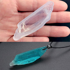 Old Wooden Broken Piece Mold | Plant Silicone Mold | Clear Mould for UV Resin Art | Resin Jewellery Supplies (16mm x 53mm)