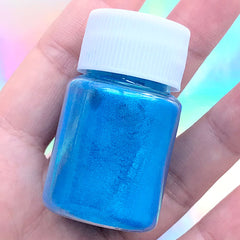 Pearl Resin Pigment Powder | Shimmery Epoxy Resin Dye | Pearlescence Colorant | UV Resin Craft Supplies (Blue / 4-5 grams)