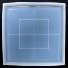 Large Square Trinket Tray Silicone Mold | Petri Dish Mold | Big Plate Mould | Epoxy Resin Craft Supplies | Home Decor (190mm)