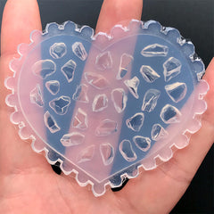 Assorted Mini Crystal Shard Silicone Mold (30 Cavity) | Tiny Crushed Stone Mold | Resin Jewelry DIY