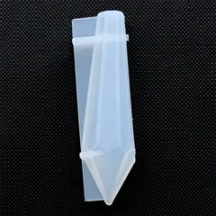 Quartz Point Silicone Mold | Crystal Shard Mould | UV Resin Pendant DIY | Epoxy Resin Jewellery Supplies (16mm x 54mm)