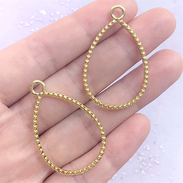 Open Bezel Bead Frame - Teardrop