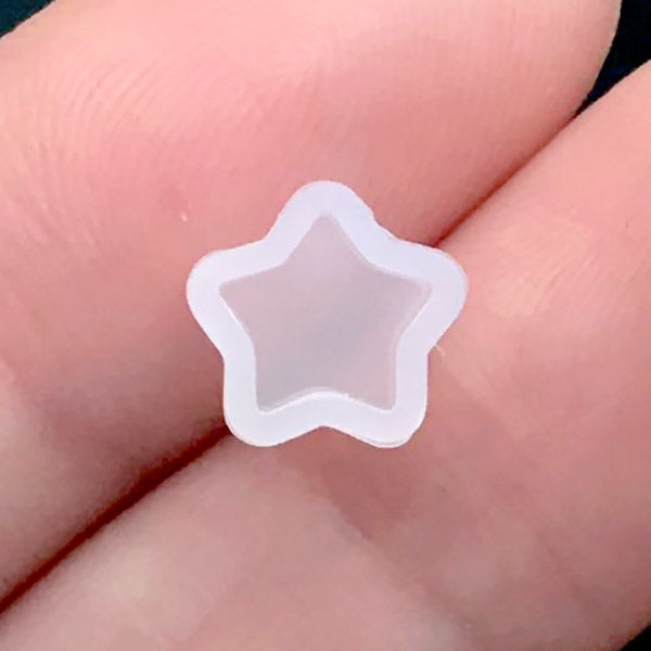 Tiny Star Silicone Mold | Stud Earring Mold | Kawaii Jewelry DIY | Mini  Clear Mold | UV Resin Craft Supplies (7mm x 6mm)