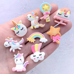 Dollhouse Miniature Sugar Cookie Assortment | Kawaii Decoden Cabochons | Faux Sweets Jewelry DIY (9 pcs)
