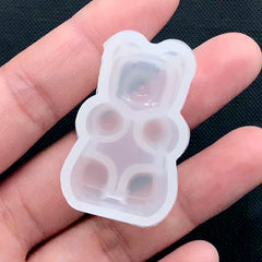 Bear Animal Silicone Mold | Bear Candy Mold | Kawaii Resin Cabochon Making | Decoden Supplies (21mm x 34mm)