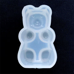 Bear Candy Silicone Mold | Kawaii Animal Mold | Resin Decoden Cabochon DIY | Clear Mold for UV Resin | Epoxy Resin Mould (30mm x 50mm)