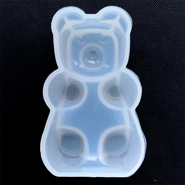 Gummy Bear Silicone Mold, Bear Animal Silicone Mold, Bear Candy Mold, Kawaii Resin Cabochon Making