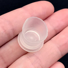 Small Reusable Silicone Cup (Set of 3pcs) | Washable Cup for UV Resin Craft | Color Mixing Cup | Resin Art Supplies (16mm x 14mm)
