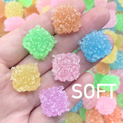 Gummy Candy Cabochon | Fake Jelly Candies | Faux Sugar Candy | Kawaii Sweets Deco | Decoden Supplies (10 pcs by Random / 17mm x 10mm)