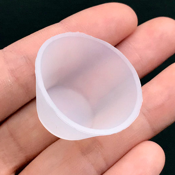 Reusable Silicone Cup (Set of 2 pcs) | Washable Mixing Cup for Epoxy Resin Craft | UV Resin Art Supplies (31mm x 18mm)
