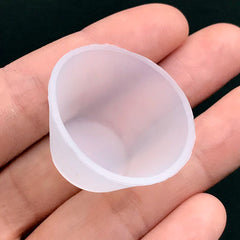 Reusable Silicone Cup (Set of 2 pcs) | Washable Mixing Cup for Epoxy Resin Craft | UV Resin Art Supplies (31mm x 18mm)