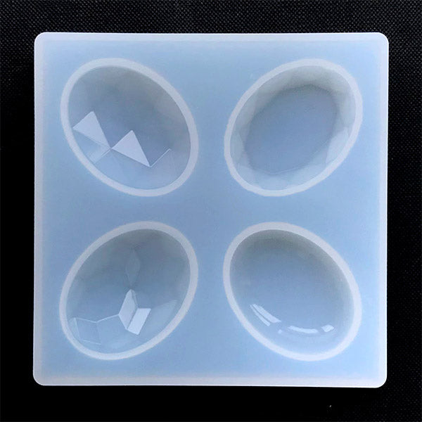 Cabochons Gem Jewelry Silicone Casting Mold For Resin - Temu