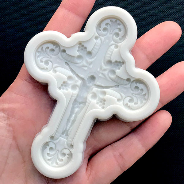 Cross fondant mold top