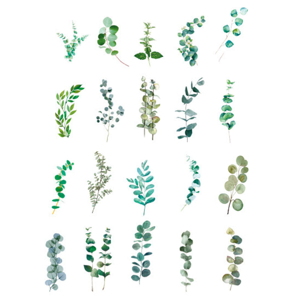 Realistic Pressed Leaves Stickers | Assorted Leaf Embellishments for Herbarium | Resin Art | Scrapbook Supplies (40 pcs)