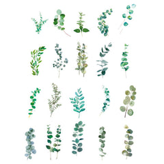 Realistic Pressed Leaves Stickers | Assorted Leaf Embellishments for Herbarium | Resin Art | Scrapbook Supplies (40 pcs)