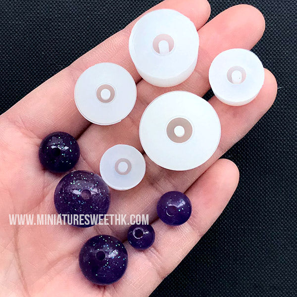 Faceted Beads Resin Molds-silicone Sphere Mold-round Ball Silicone