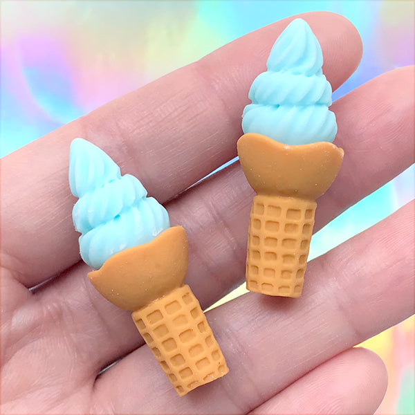3D Ice Cream Cabochon Miniature Food Craft Fake Sweet