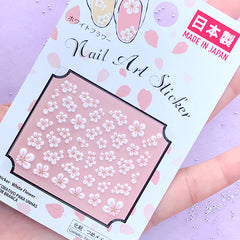 3D Plum Blossom Stickers for Nail Design | Mini Floral Nail Art Sticker | Flower Embellishments for Resin Crafts