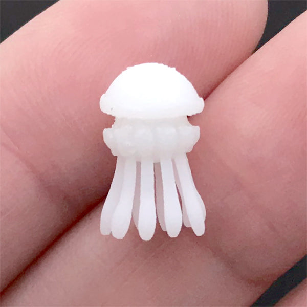 Marine Life Resin Inclusion, 3D Jellyfish Figurine, Mini Sea Jelly E, MiniatureSweet, Kawaii Resin Crafts, Decoden Cabochons Supplies