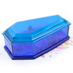 Coffin Trinket Box Silicone Mold | Halloween Gothic Container Mold | Kawaii Goth | Resin Art Supplies (70mm x 125mm)