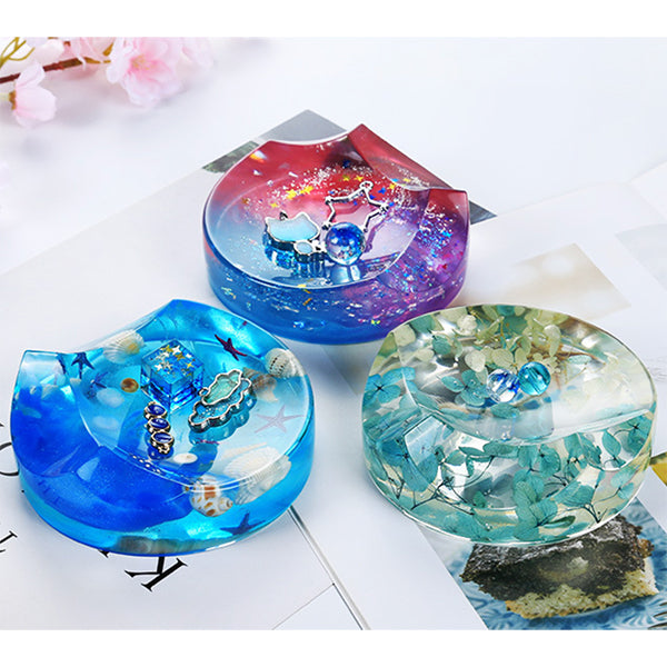 DIY Crystal Epoxy Resin Mold Petal Small Dish Silicone Mold Decorative  Plate for DIY resin