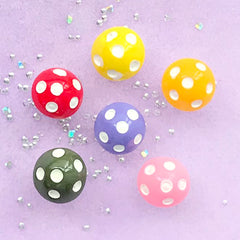 Terrarium Mushroom Cabochon in 3D (6pcs / 12mm x 14mm) Miniature Fairy Garden Plant Woodland CAB147