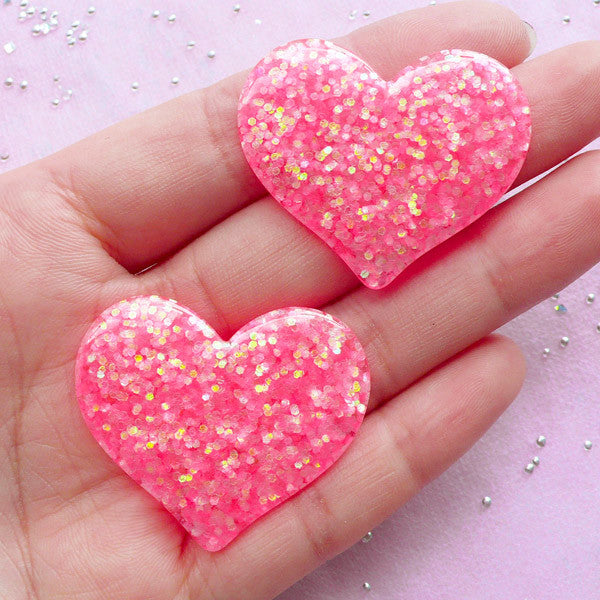 Heart Confetti Keychain, Valentines Day Accessories