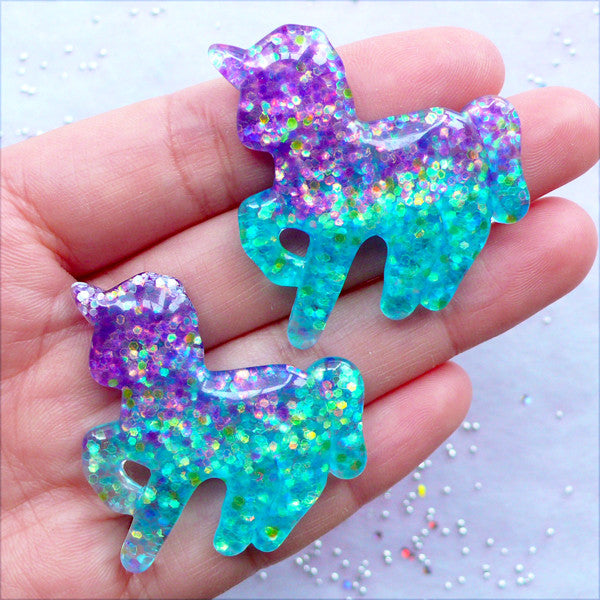 Rainbow Glitter Shapes - 21 Pieces