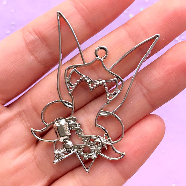 Fairy Dress Open Back Bezel Charm | Fairy Tale Deco Frame for UV Resin | Kawaii Jewellery Supplies (1 piece / Silver / 35mm x 49mm) Fairy Dress Open Back Bezel Charm | Fairy Tale Deco Frame for UV Resin | Kawaii Jewellery Supplies (1 piece / Silver / 35mm x 49mm)