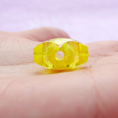 Aurora Borealis Beads | Acrylic Star Beads (AB Yellow / 10 pcs / 16mm)