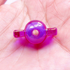 Kawaii Acrylic Beads | AB Candy Beads | Plastic Chunky Beads (Purple / 10 pcs / 11mm x 22mm)