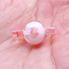 Kawaii Sweet Beads | Candy Beads | Fairy Kei Jewelry (AB Light Pink / 10 pcs / 11mm x 22mm)