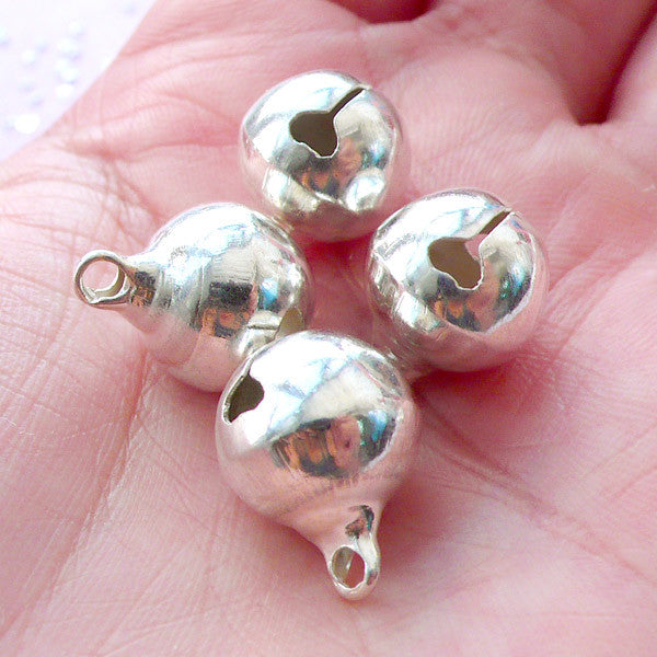 500 Grelots 'Jingle Bells' Argentés 6mm - Pour Décorations De Noël, DIY, Craft, Neuf