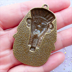 CLEARANCE Sphinx Charm | Cleopatra Charm | Egyptian Pharaoh Pendant | Mythical Creature Charm | Egyptian Jewellery | Egpty Travel Charm | Ancient Greek Tradition Jewelry (1 piece / Antique Bronze / 34mm x 50mm)