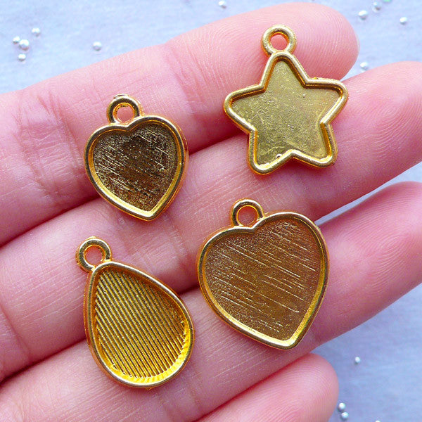 CLEARANCE Kawaii Resin Charms, Nautical Pendant with Glitter, Glitte, MiniatureSweet, Kawaii Resin Crafts, Decoden Cabochons Supplies