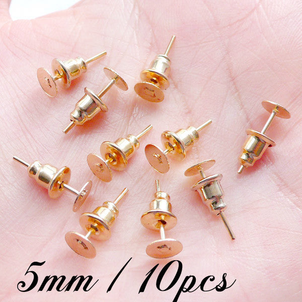 Nickel free earring discount posts and backs