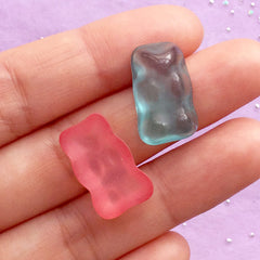 Kawaii Candy Cabochons | Faux Gummy Bear Cabochon | Fake Food Jewelry Making | Decoden Phone Case  (8pcs / Assorted Mix / 11mm x 19mm)