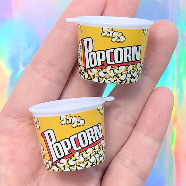 Miniature Popcorn Cup Charms