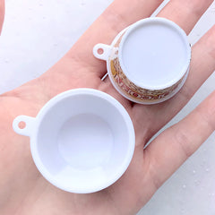 Popcorn Cup Charms | Mini Food Craft | Miniature Food Jewellery Making (2 pcs / 35mm x 34mm)