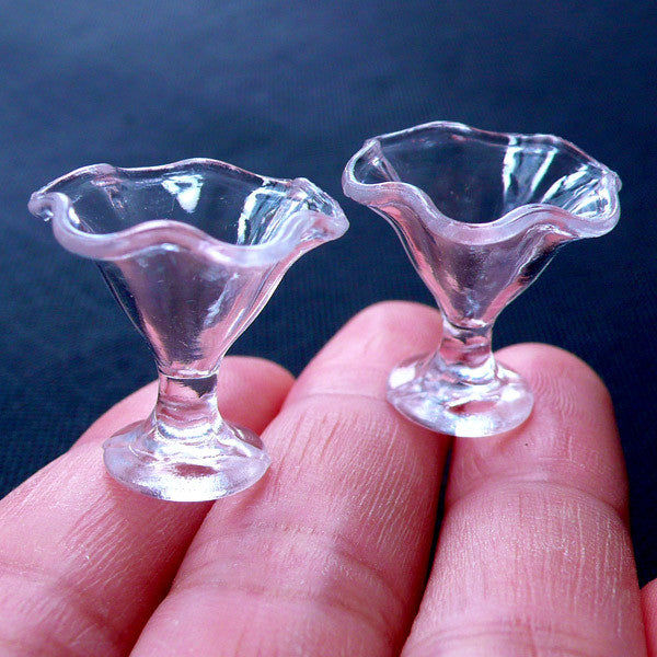Dollhouse Ice Cream Parfait Cups Miniature Sundae Dish Doll