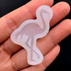 Flamingo Silicone Mold | UV Resin Mold | Bird Mold | Animal Mold | Kawaii Soft Mould | Resin Jewellery Making (28mm x 44mm)