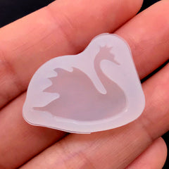 Swan Silicone Mold | UV Resin Soft Mold | Bird Mould | Small Animal Mold | Kawaii Mold | Resin Jewellery DIY (23mm x 19mm)