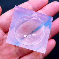 Circle Dome Silicone Mould | Half Sphere Cabochon Mold | Round Flexible Mold | Resin Jewelry Making (28mm x 12mm)
