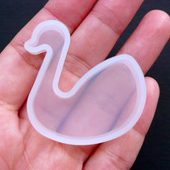 Swan Silicone Flexible Mold | Kawaii Cabochon Making | Resin Art Supply (39mm x 43mm)